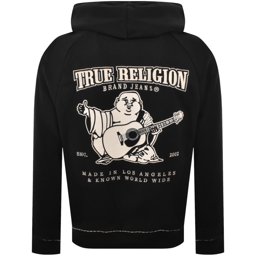 True Religion Full Zip Hoodie Black | Mainline Menswear x